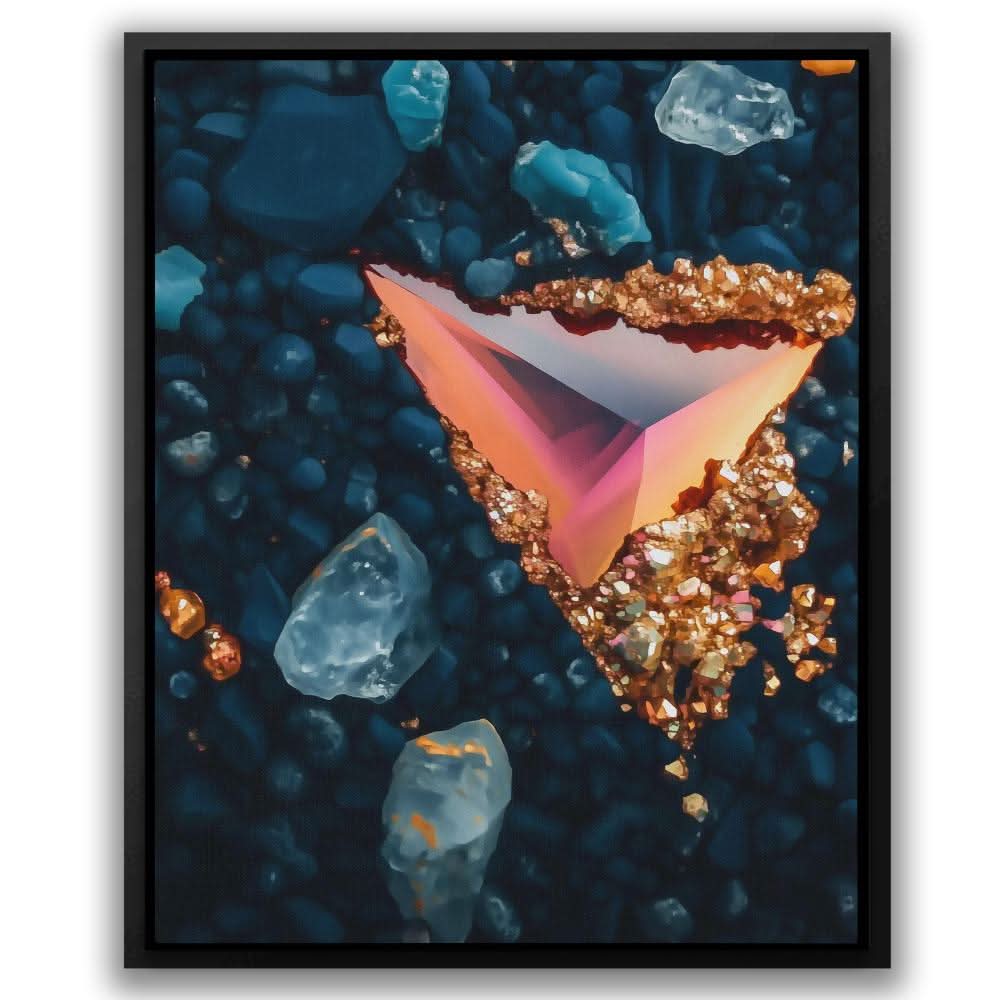 Crystalline Flow - Oversized Canvas Wall Art