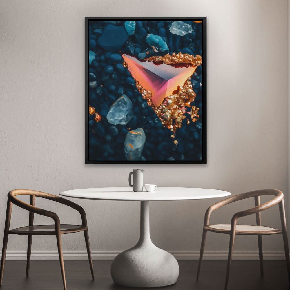 Crystalline Flow - Modern Wall Art Print