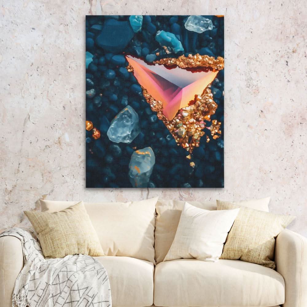 Crystalline Flow - Wall Art for Hallway