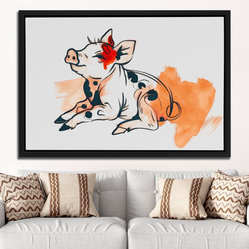 Cute Piggy - Animals Art
