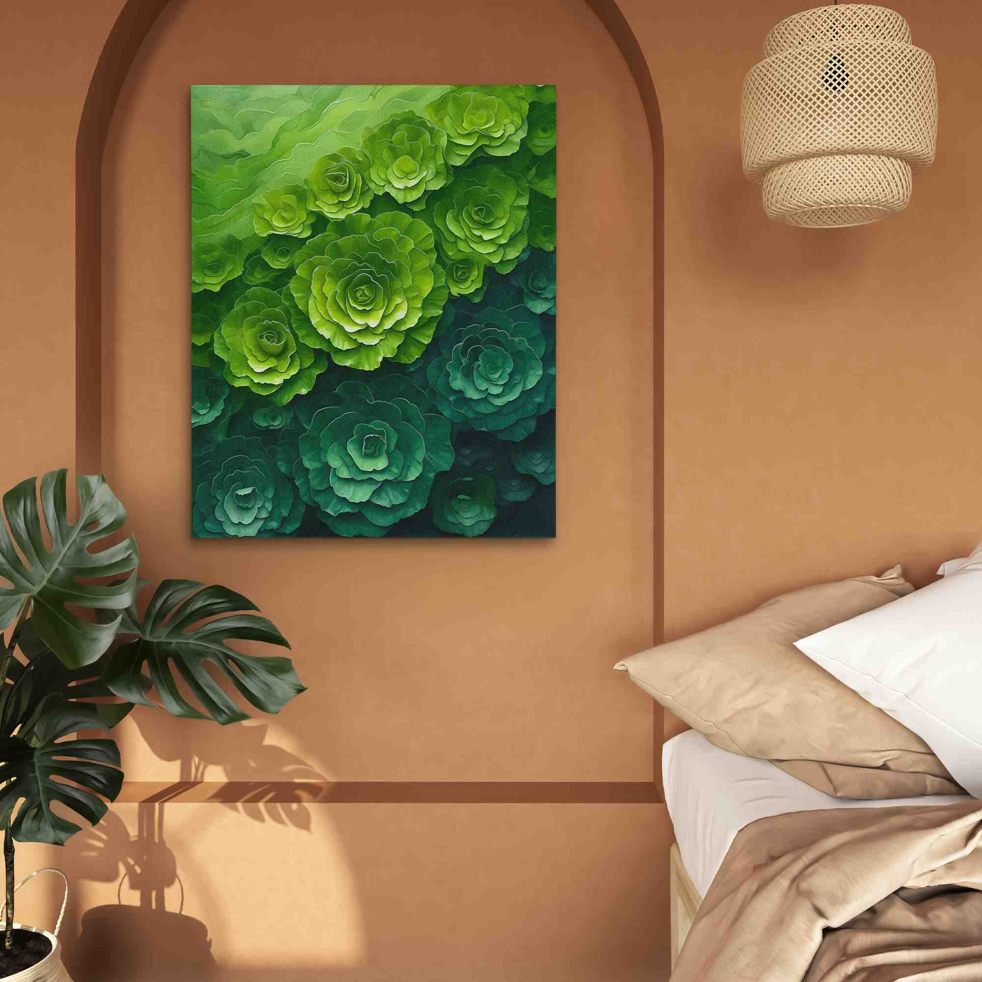 Daily Greens - Green Canvas Wall Art