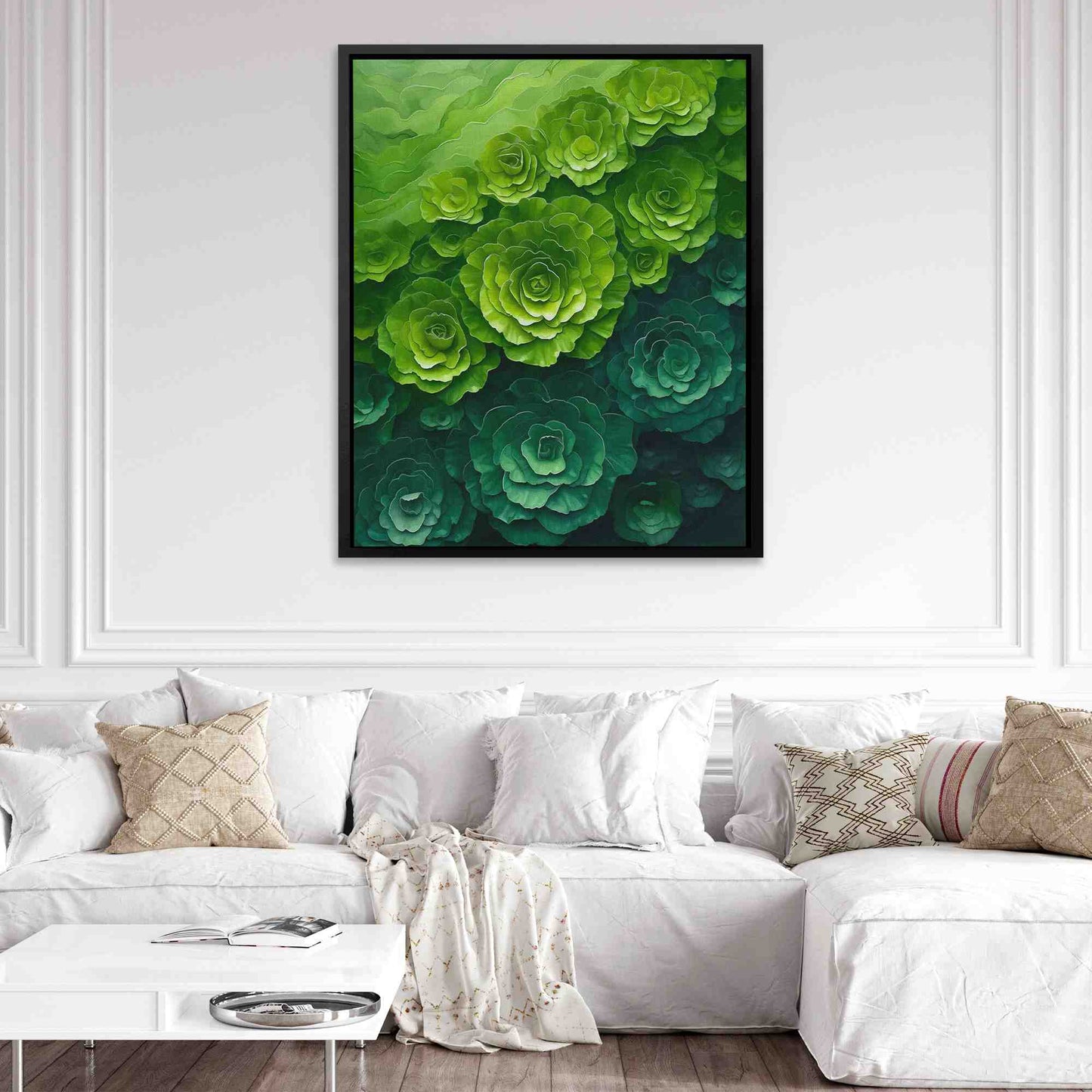 Daily Greens - Wall Art in Black Frame