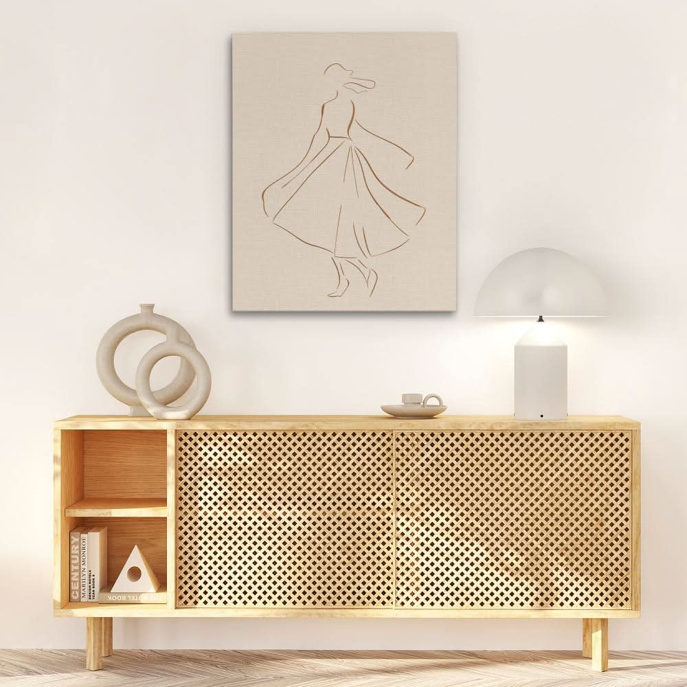 Dancing Figure - Large Figurative Canvas Print