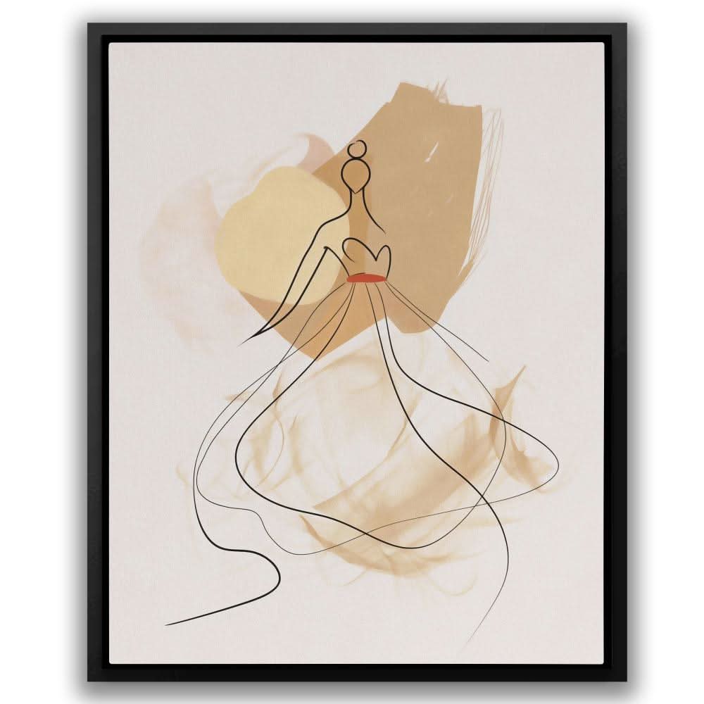 Dancing in Simplicity - Cream Art