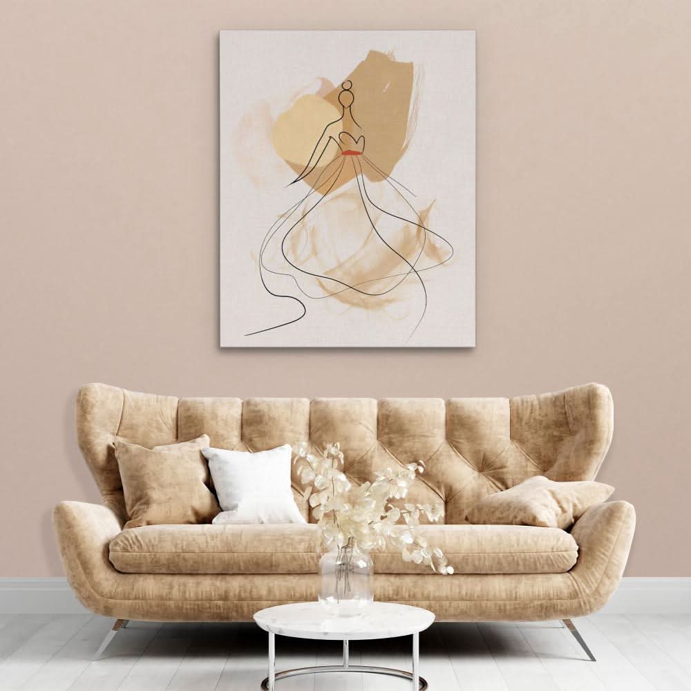 Dancing in Simplicity - Large Abstract Canvas Print