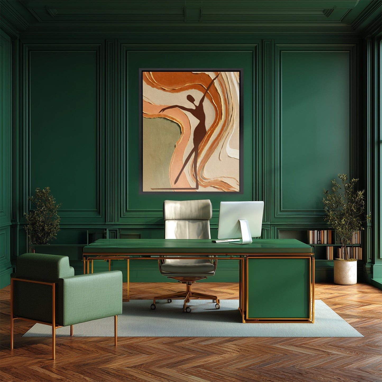 Dancing Through Amber - Luxury Wall Art
