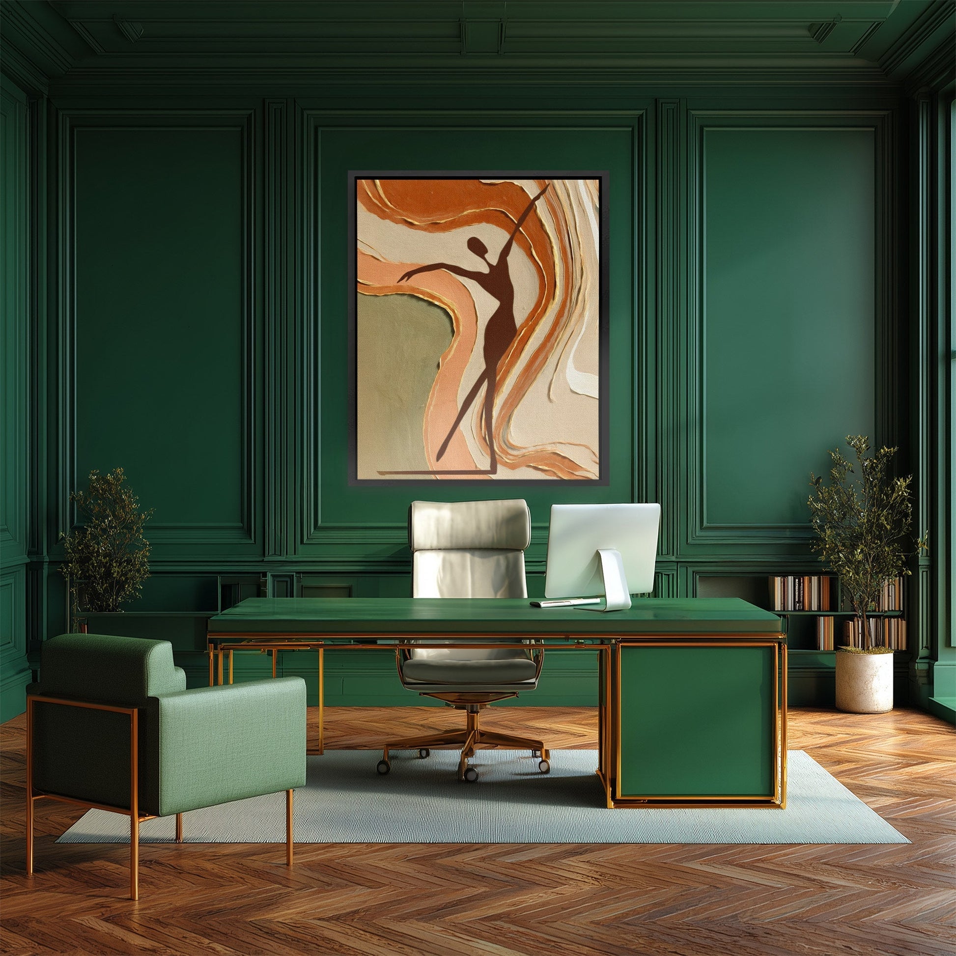 Dancing Through Amber - Luxury Wall Art