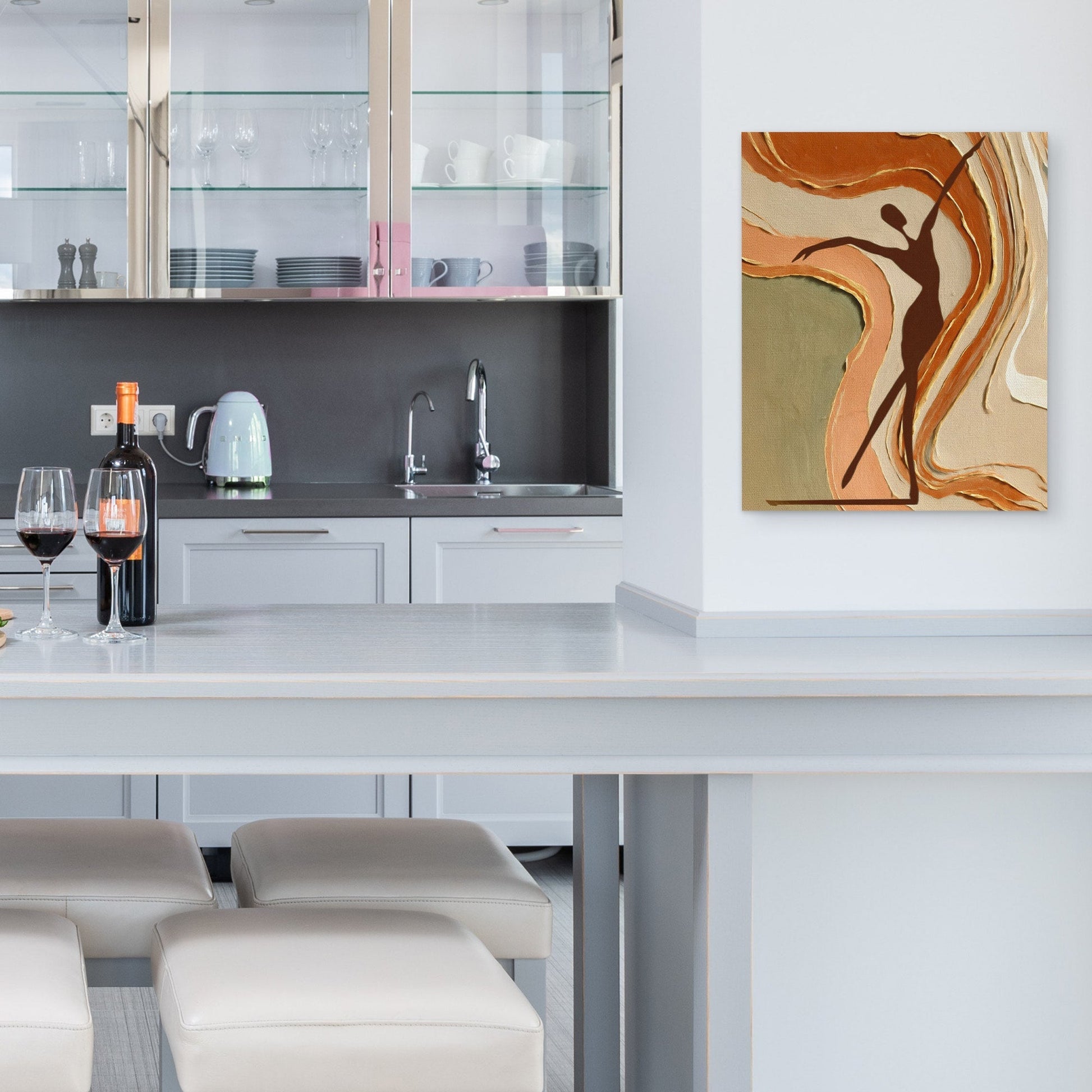 Dancing Through Amber - Luxury Wall Art