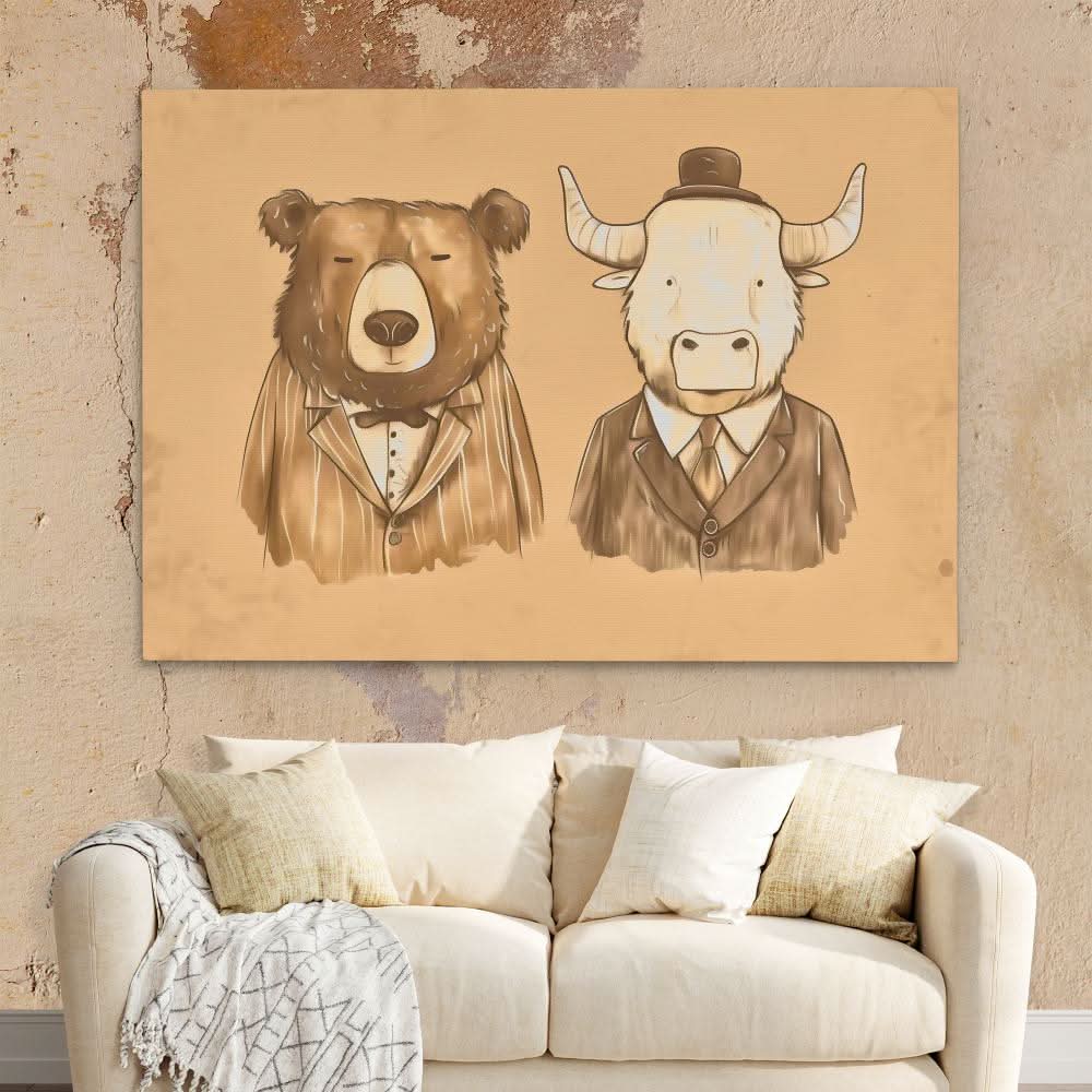 Dapper Traders - Bear Art for Nursery