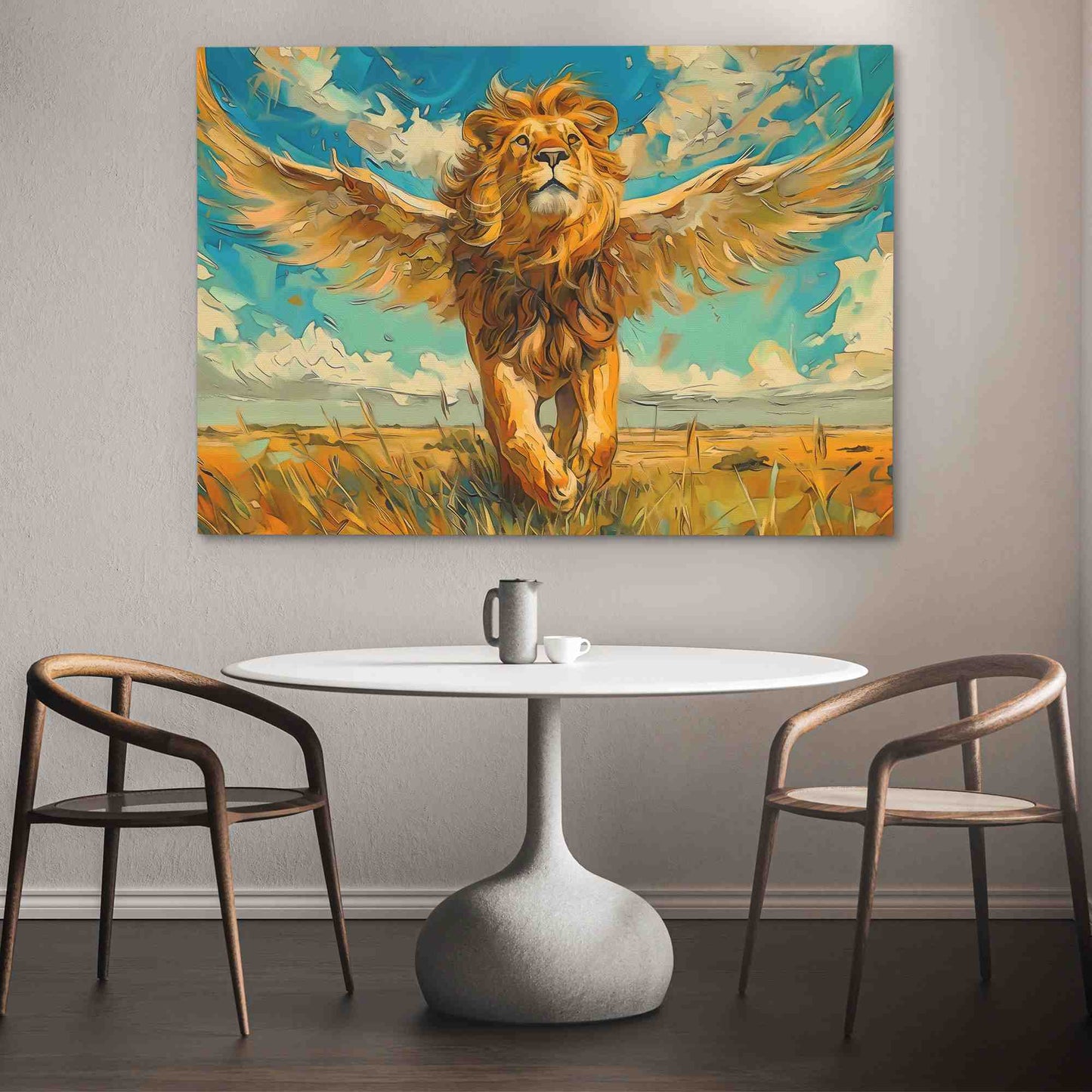 Daring Dreams - Fantasy Yellow Canvas Wall Art