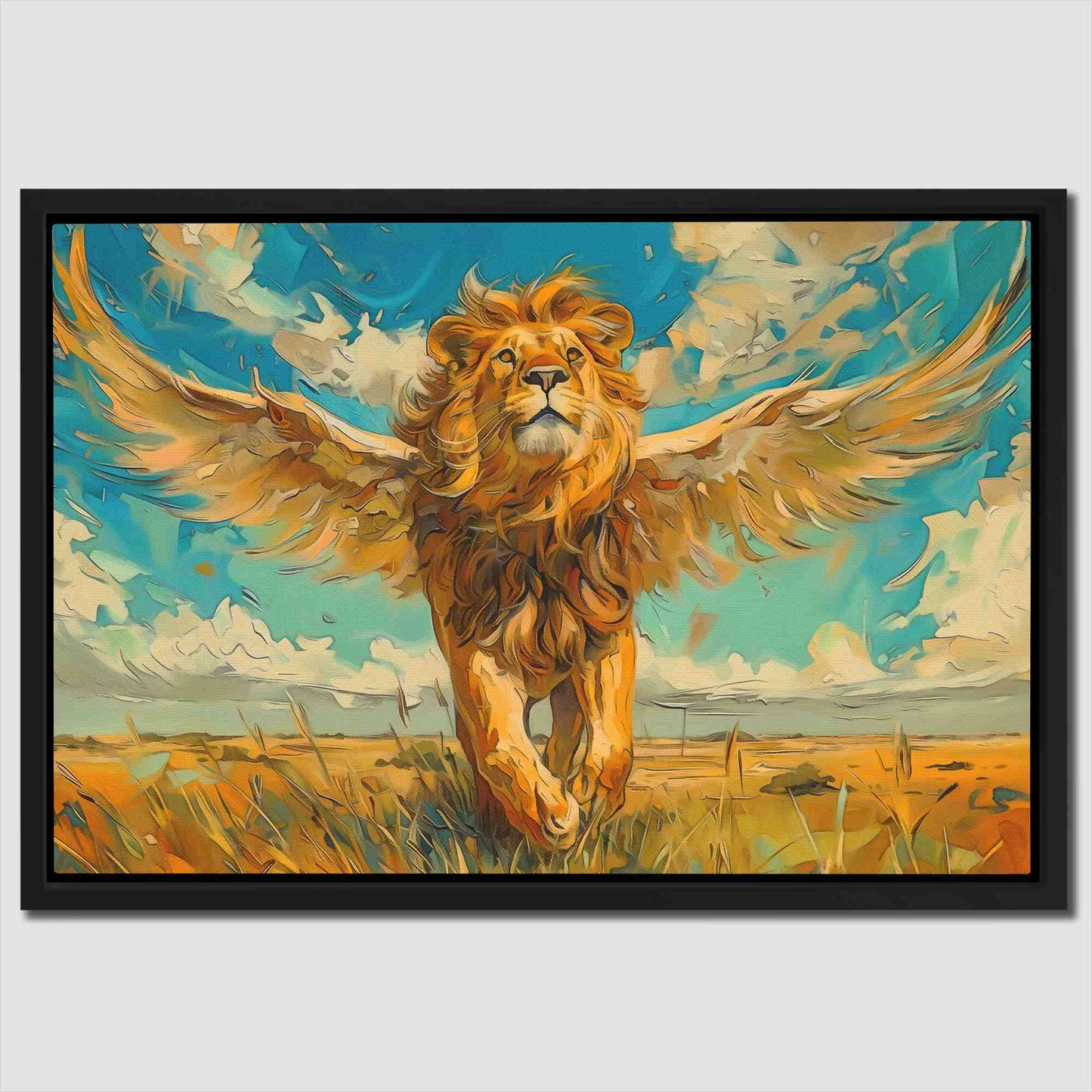 Daring Dreams - Yellow Animals Canvas Print