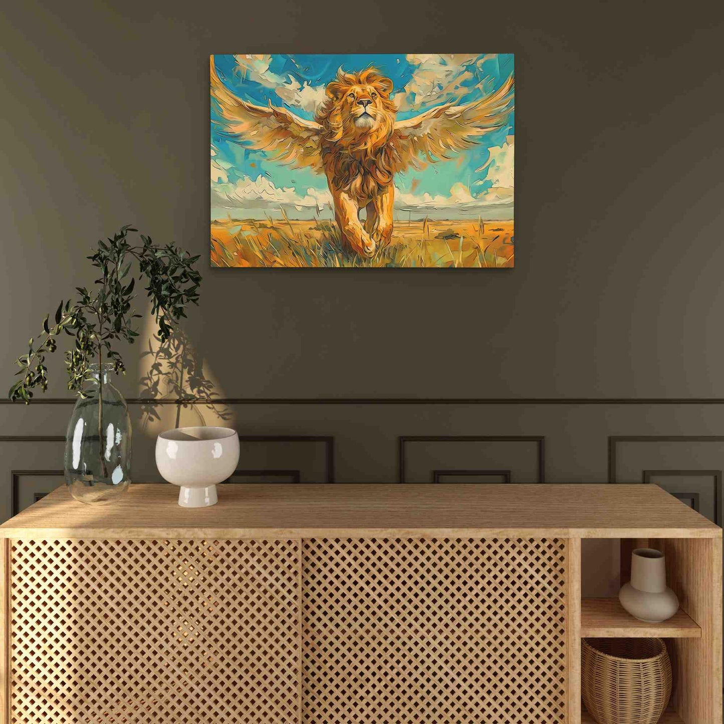 Daring Dreams - Animals Wall Art in Black Frame