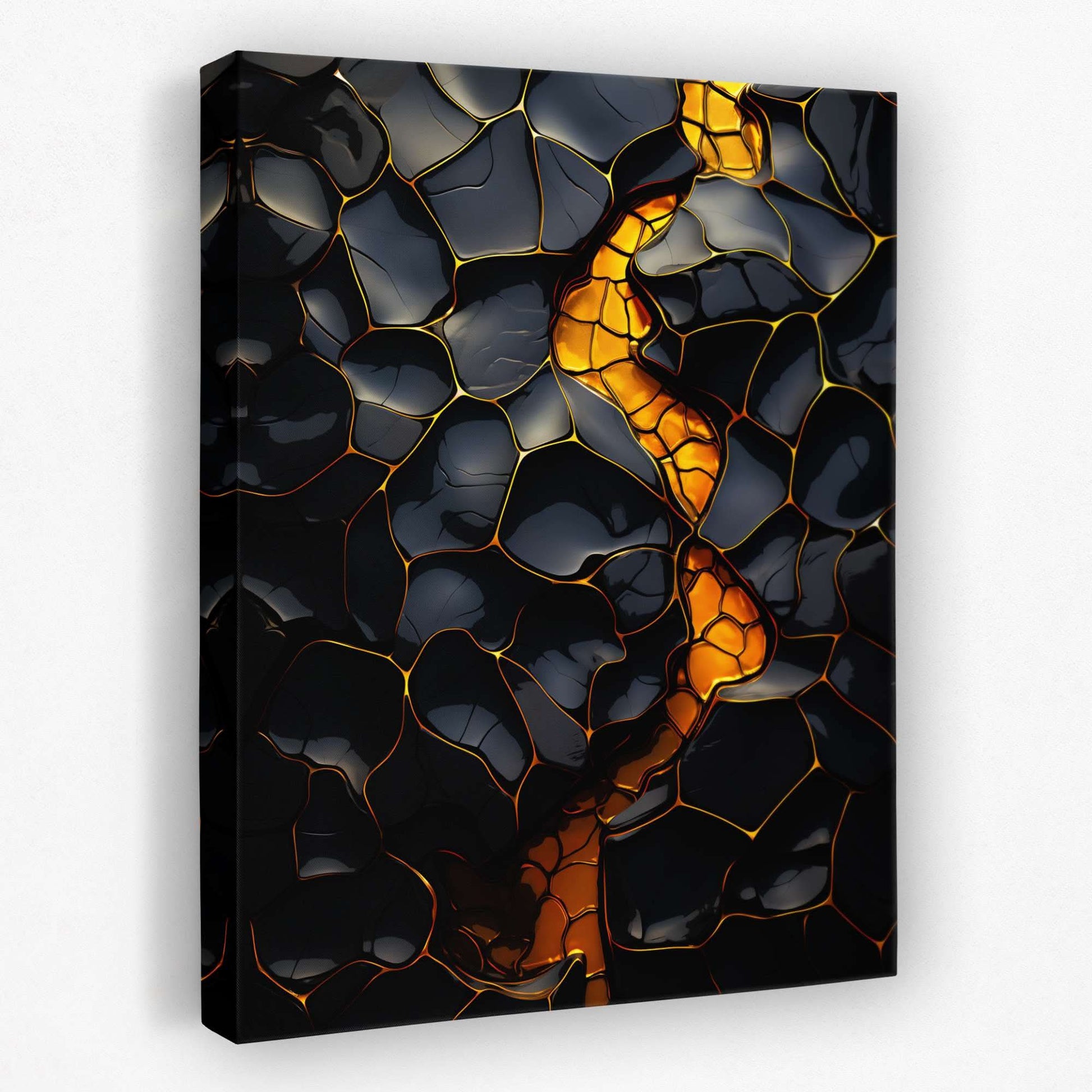 Dark Honey - Lava Canvas Wall Art