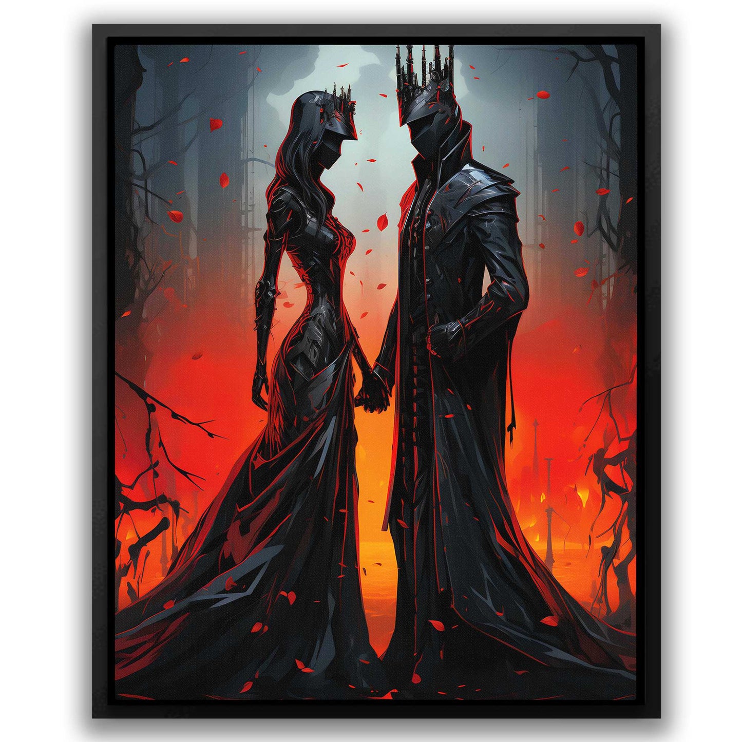 Dark Lords - Gothic Black Canvas Wall Art