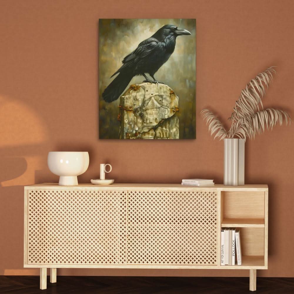 Dark Raven - Black Wall Art