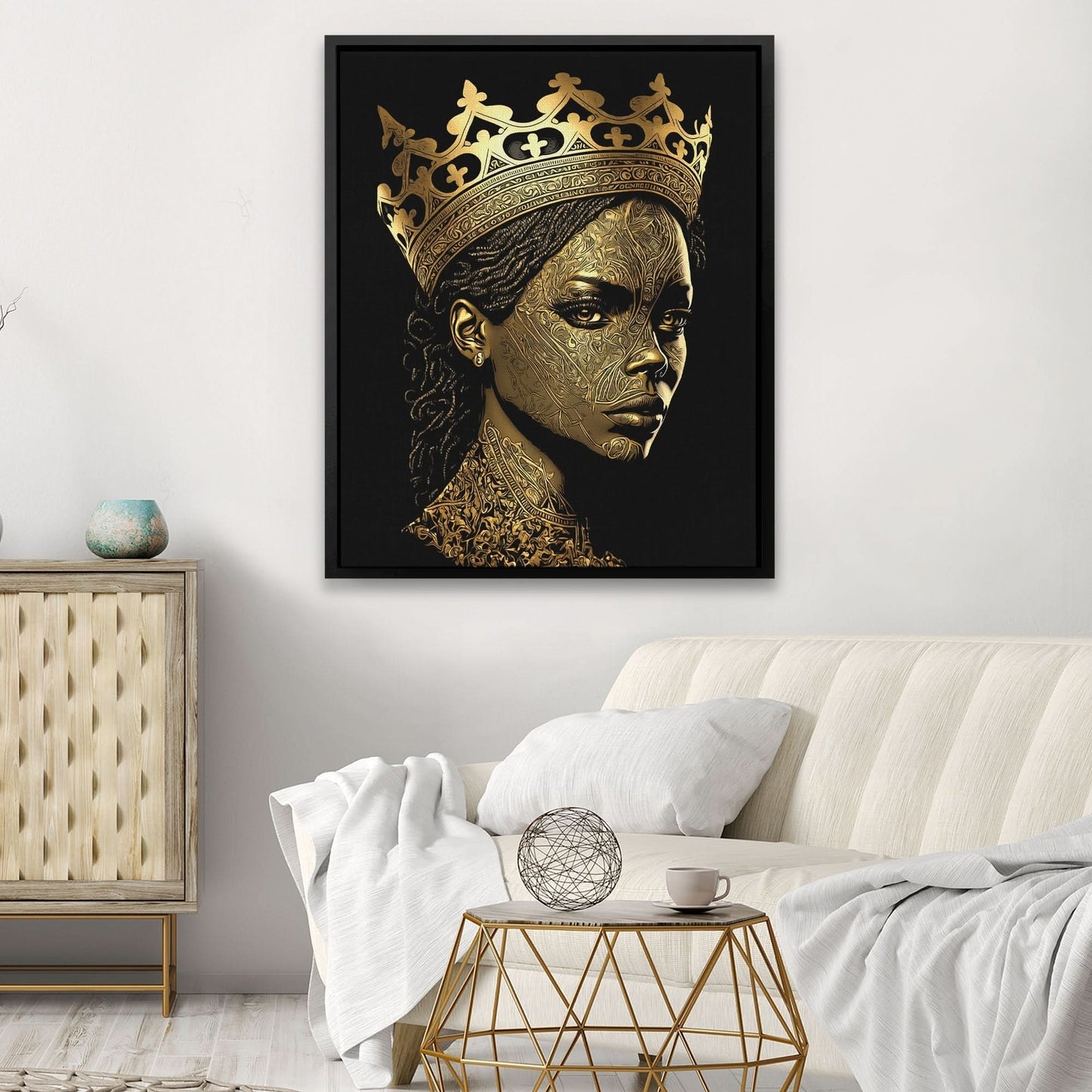 Dark Royalty - Royalty Wall Art in Black Frame