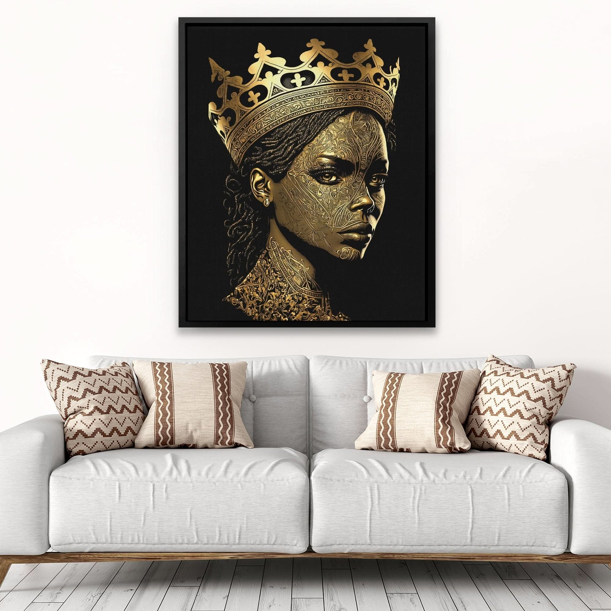 Dark Royalty - Black and Gold Wall Art