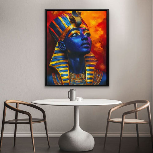 Daughter of the Sun - Maximalist Wall Art in Black Frame