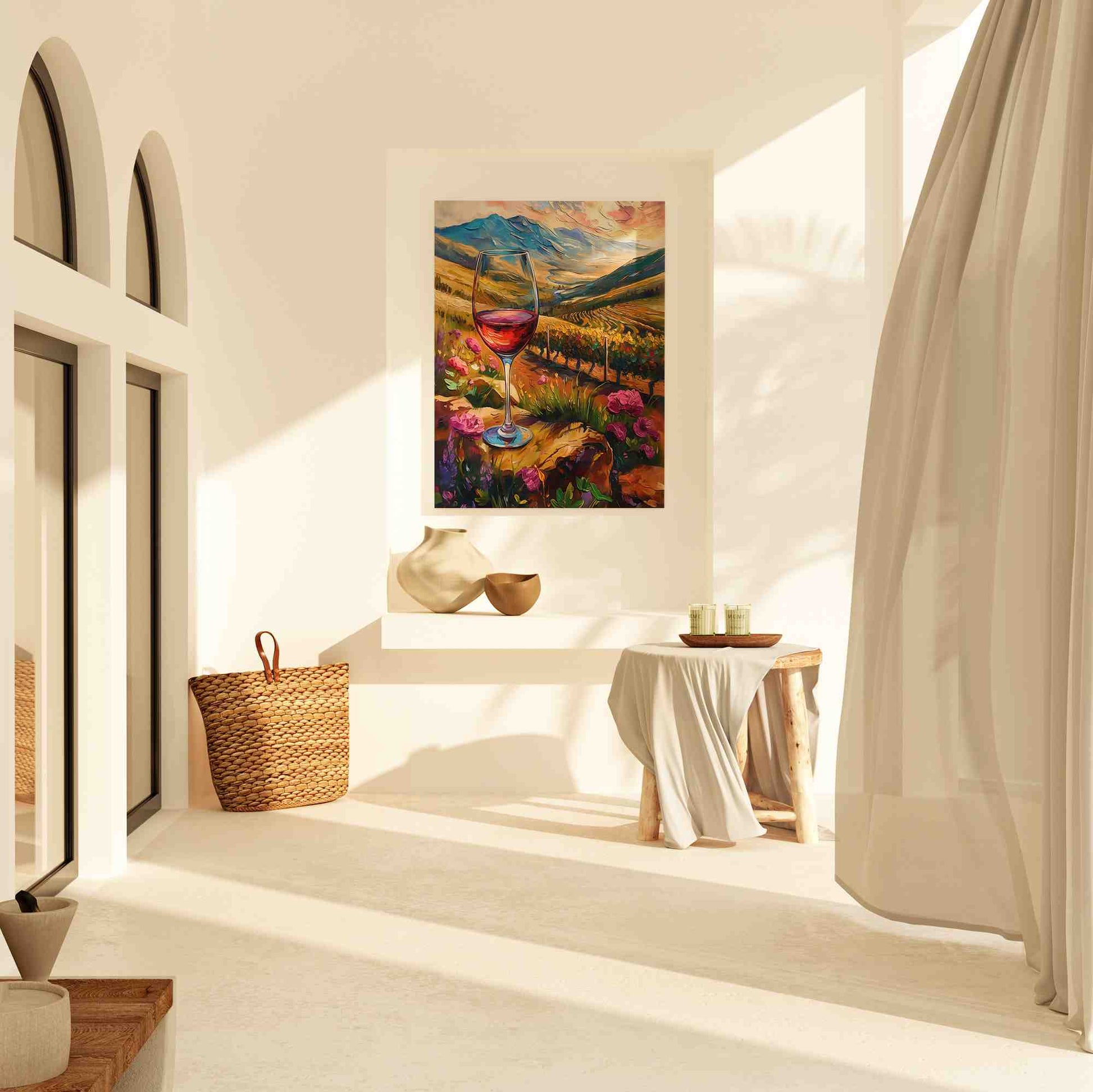 Day at the Vineyard - Large Canvas Print