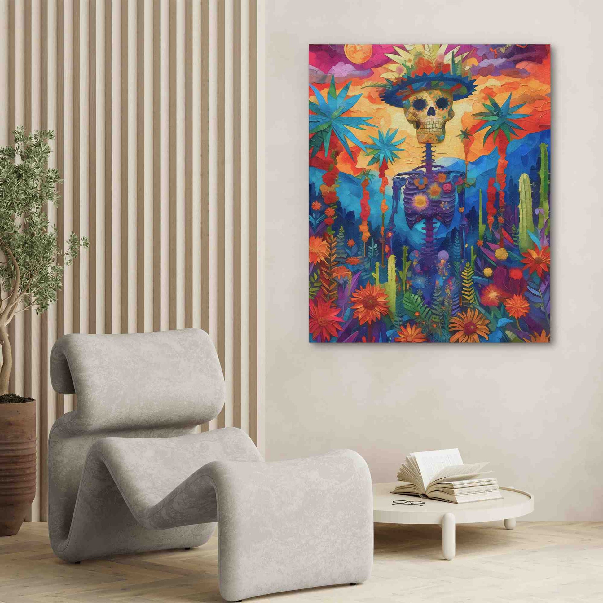 Day of the Dead - Colorful Wall Art