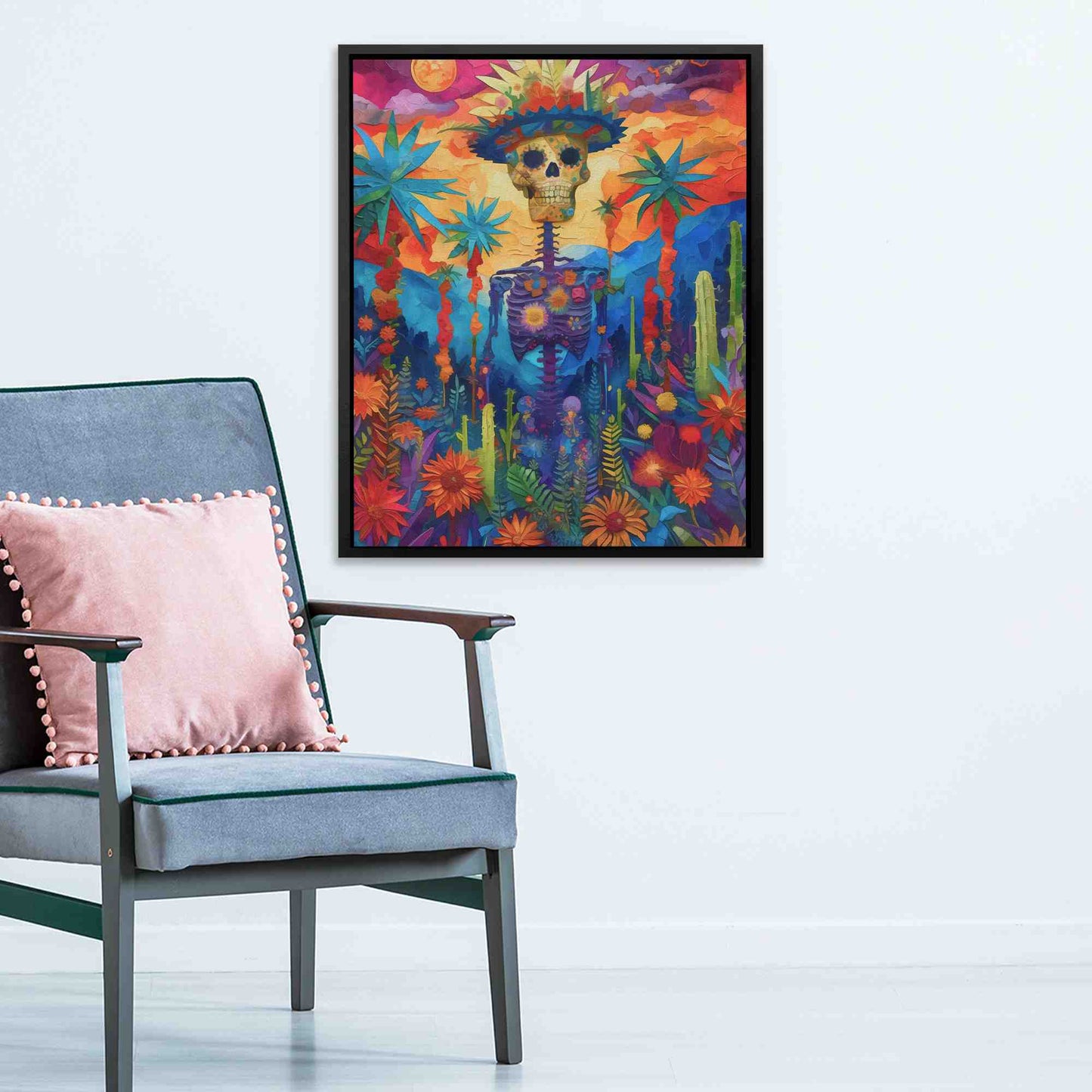 Day of the Dead - Large Psychedelic Canvas Print
