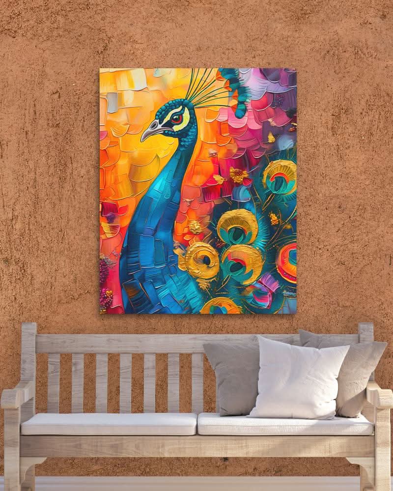 Dazzling Display - Contemporary Wall Art in Black Frame