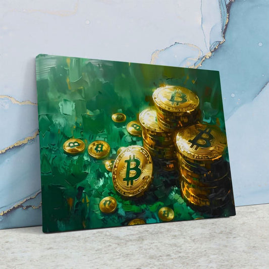 Decentralized Riches - Abstract Wall Art in Black Frame