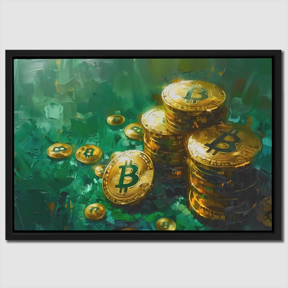 Decentralized Riches - Entrepreneur Wall Art in Black Frame