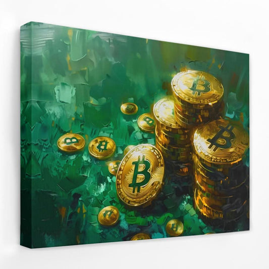 Decentralized Riches - Crypto Canvas Wall Art