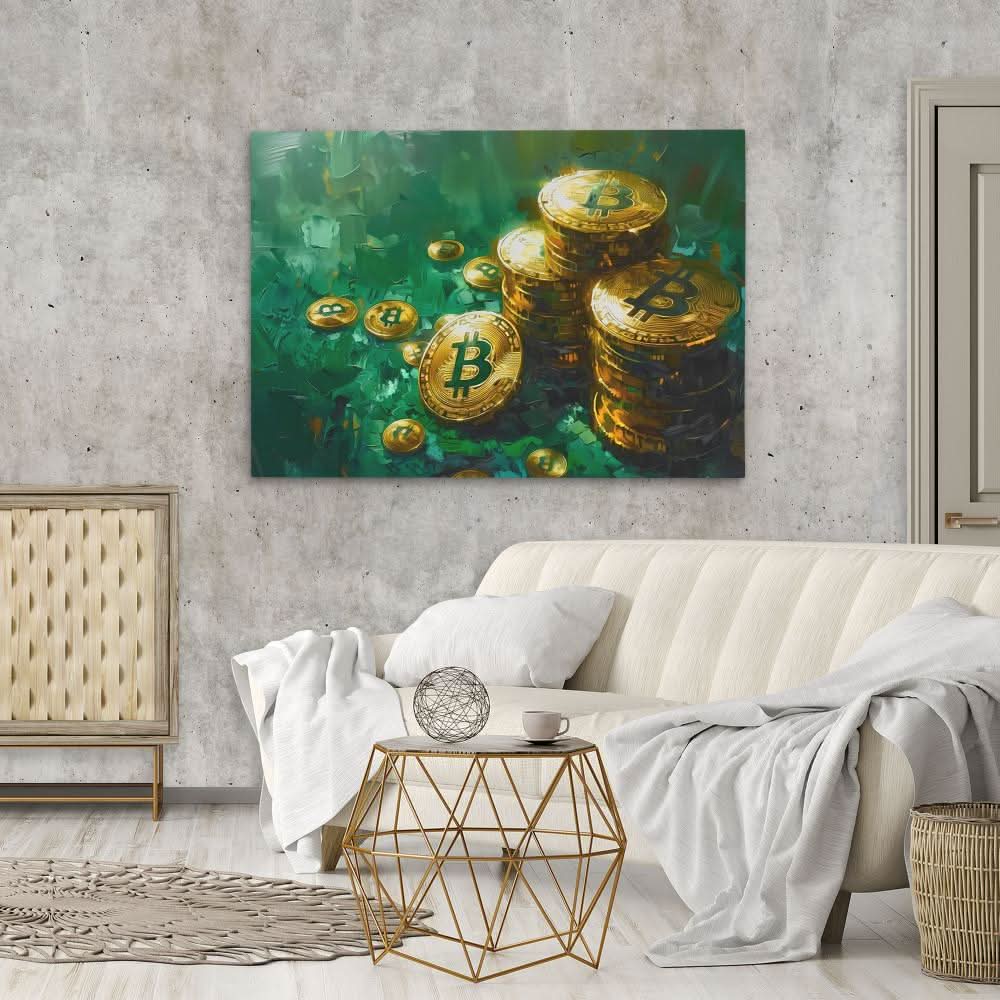 Decentralized Riches - Large Abstract Canvas Print