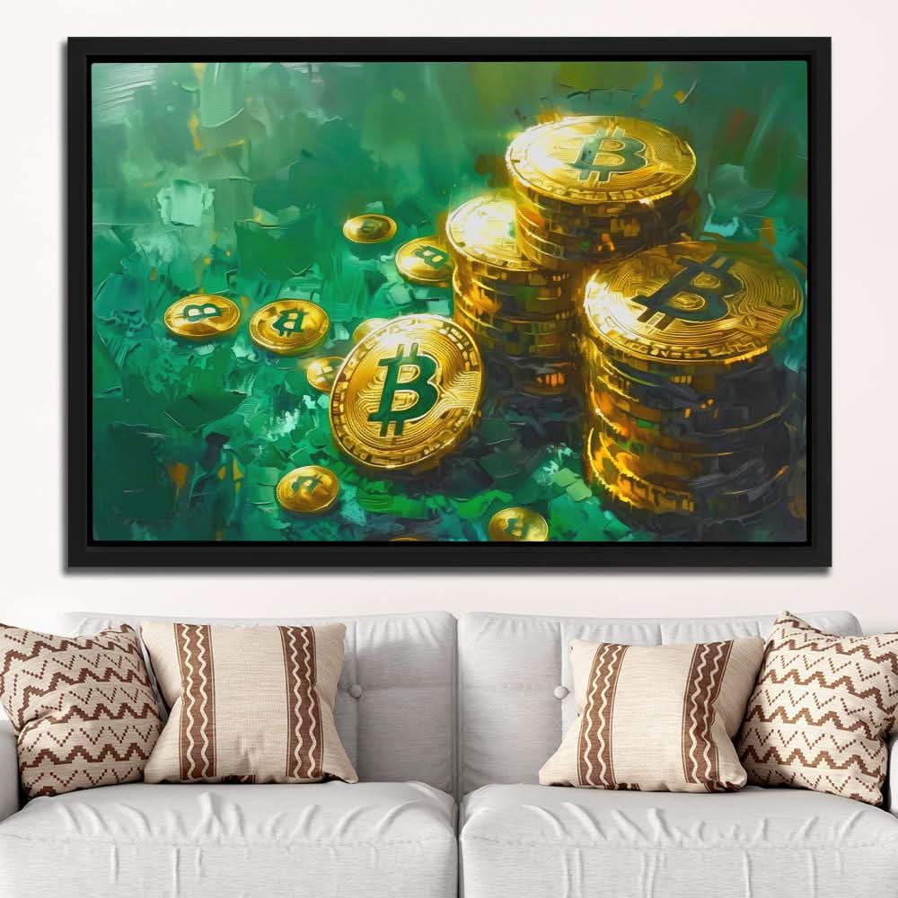 Decentralized Riches - Gold Entrepreneur Canvas Print
