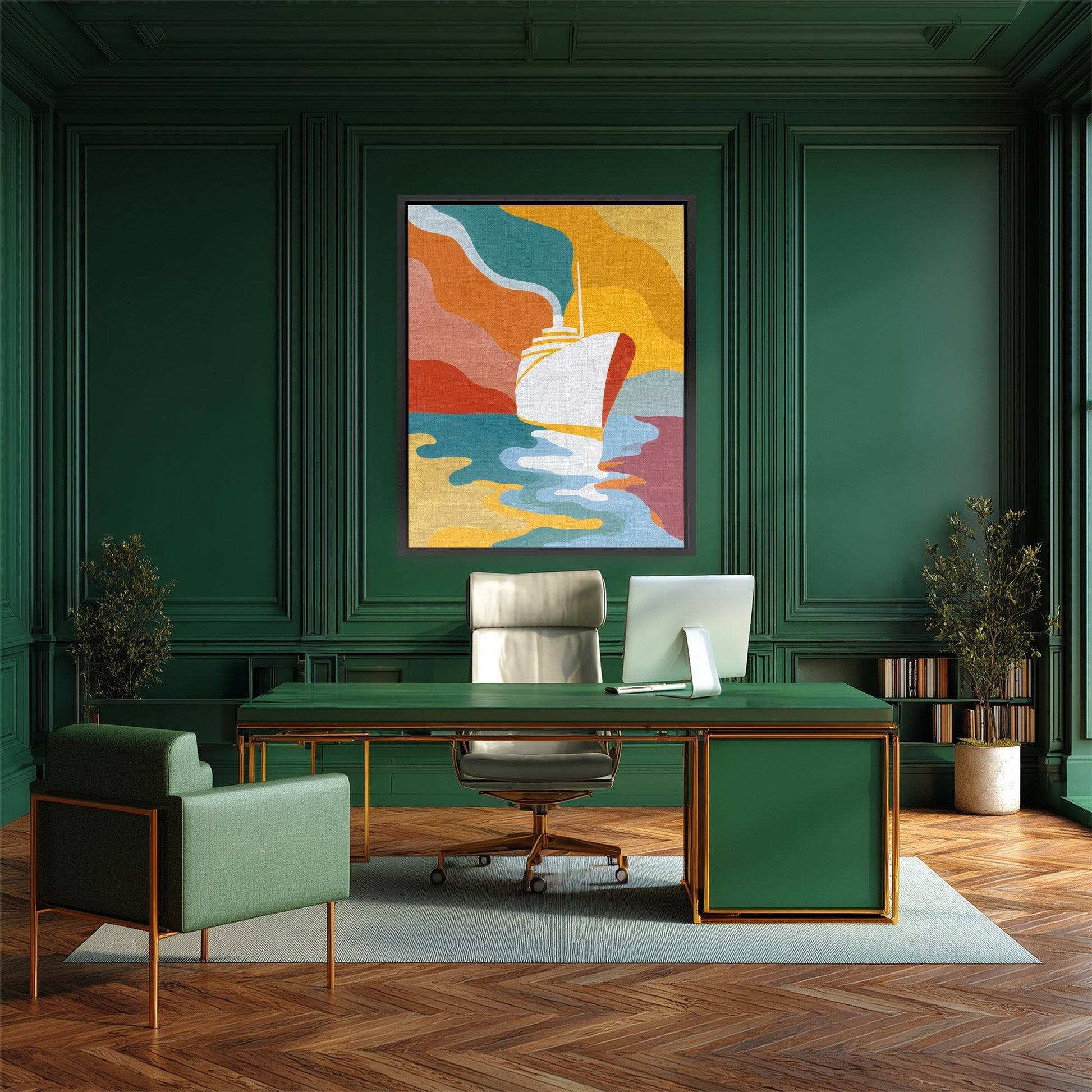 Deco Ocean Voyage - Luxury Wall Art