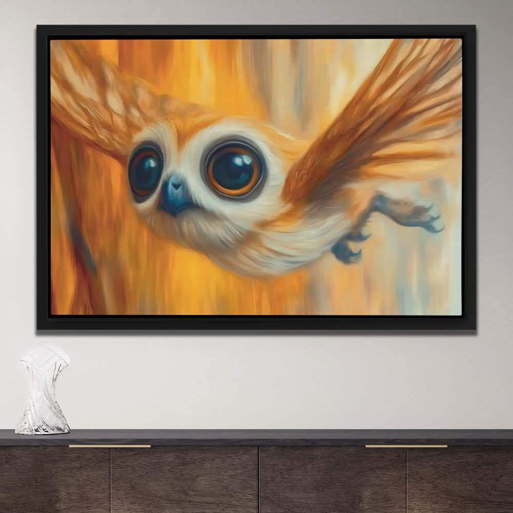 Deep Roots - Contemporary Wall Art in Black Frame