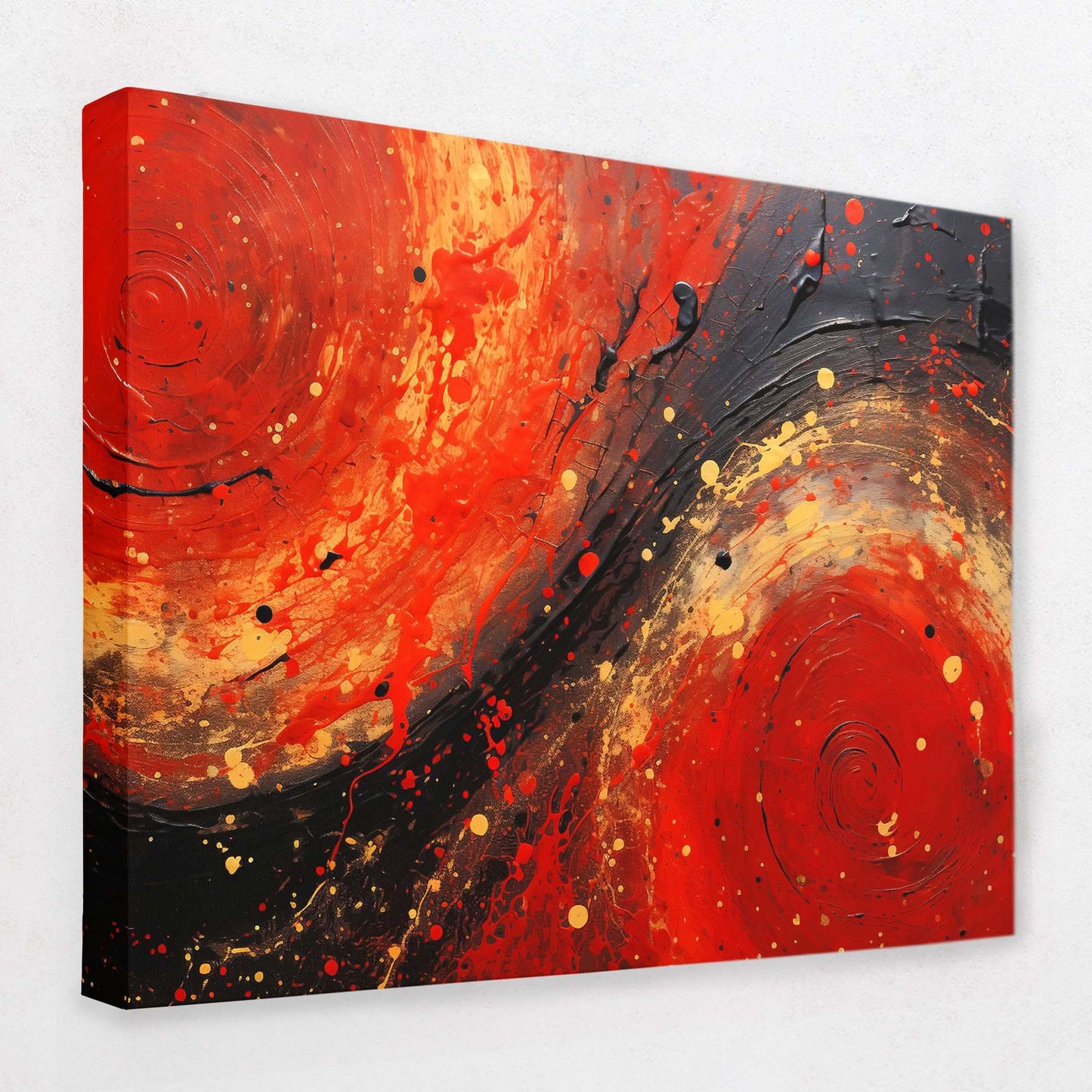 Deep Ruby - Horizontal Canvas Wall Art