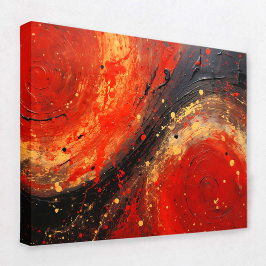 Deep Ruby - Horizontal Canvas Wall Art