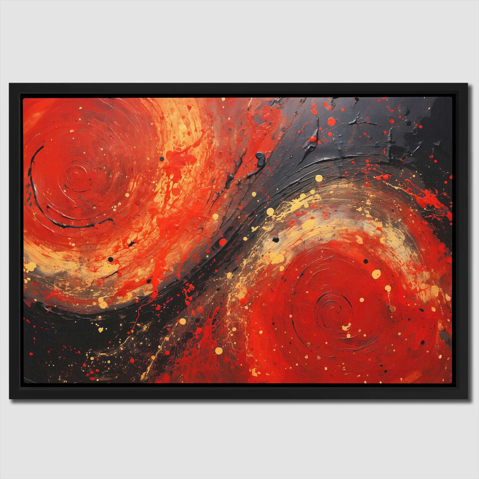 Deep Ruby - Horizontal Art for Bathroom