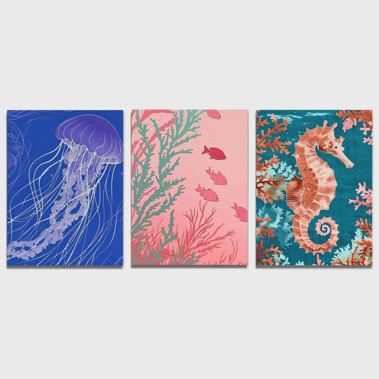 Deep Sea Wonders - Beach Canvas Wall Art