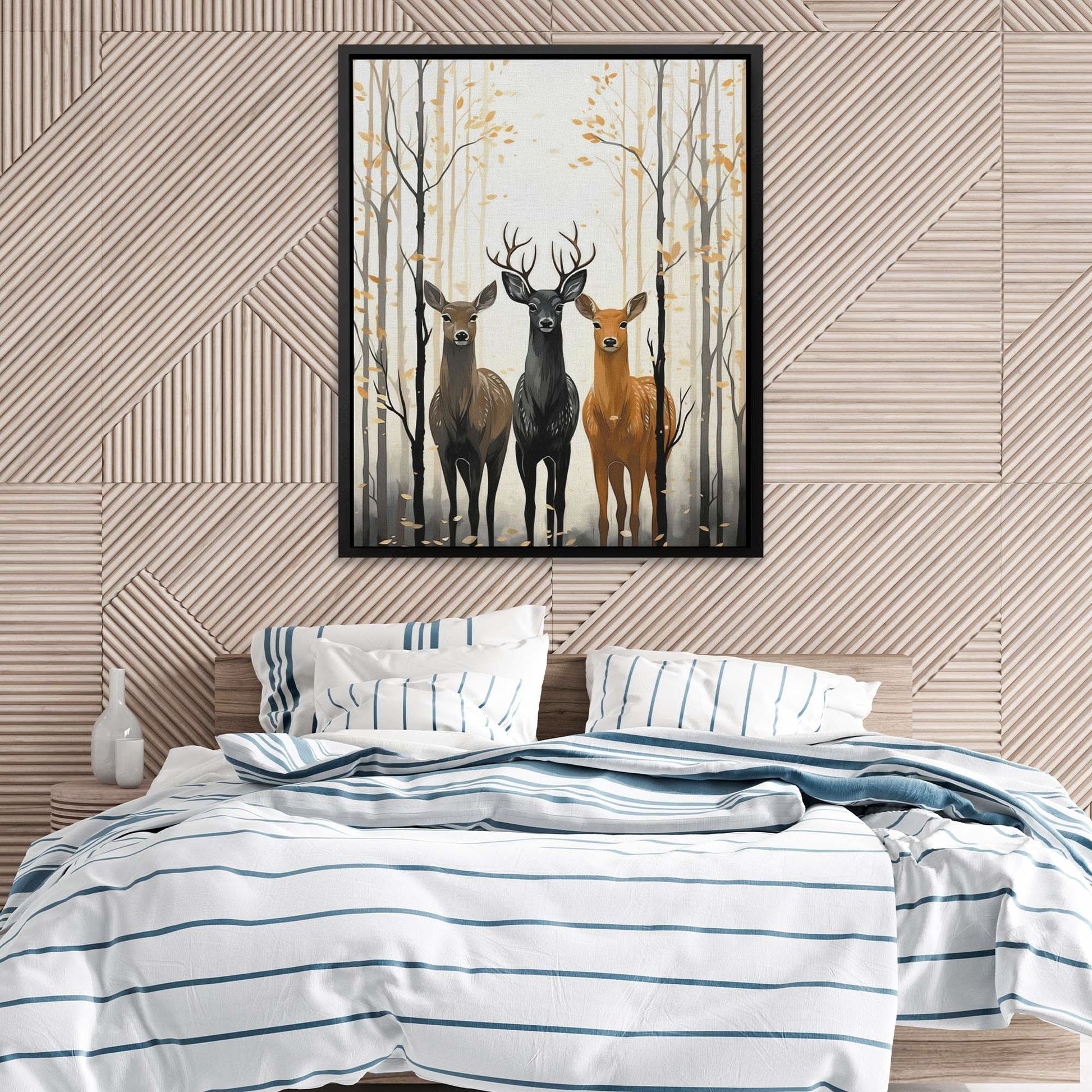 Deer Friends - Canvas Wall Art