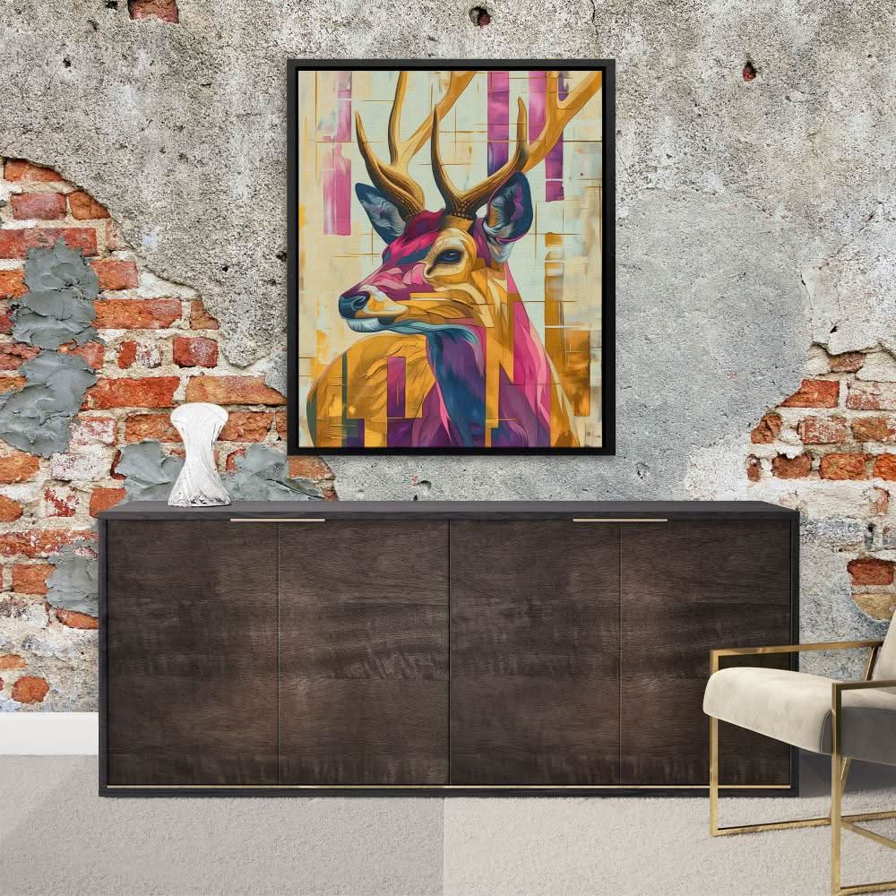 Deer of Light - Animals Art for Living Room