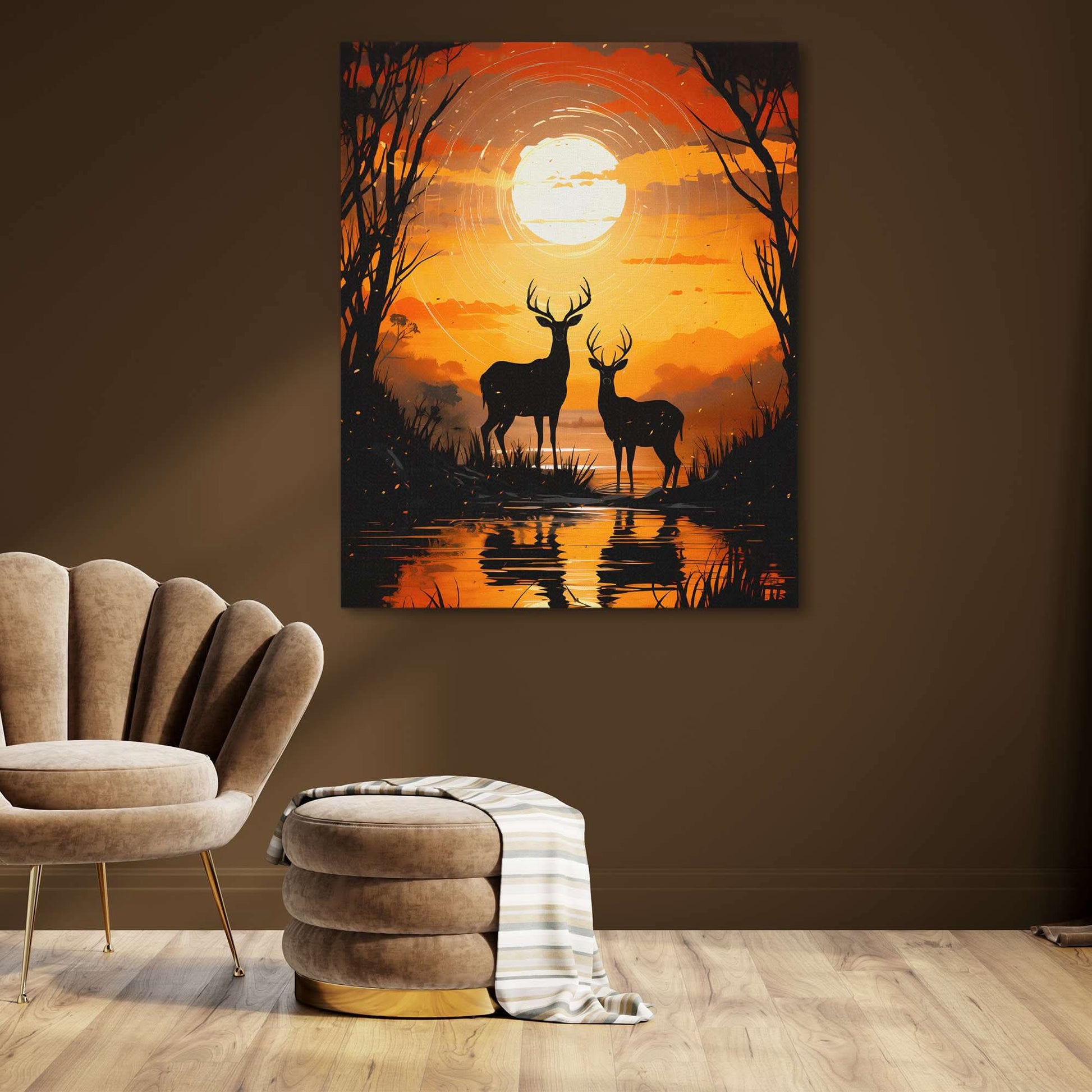Deer's Refuge - Animals Art