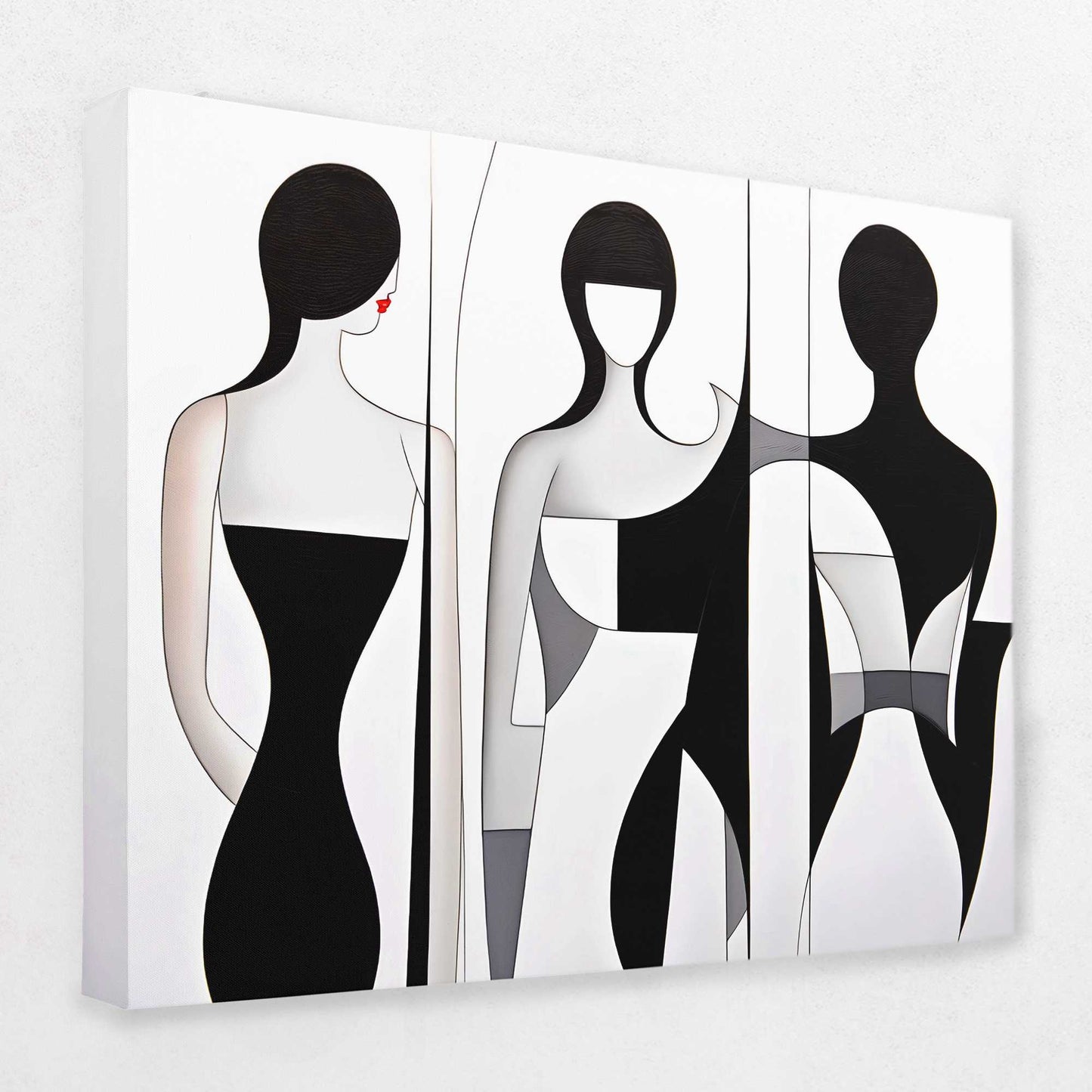 Delicate Curves - Black and White Art
