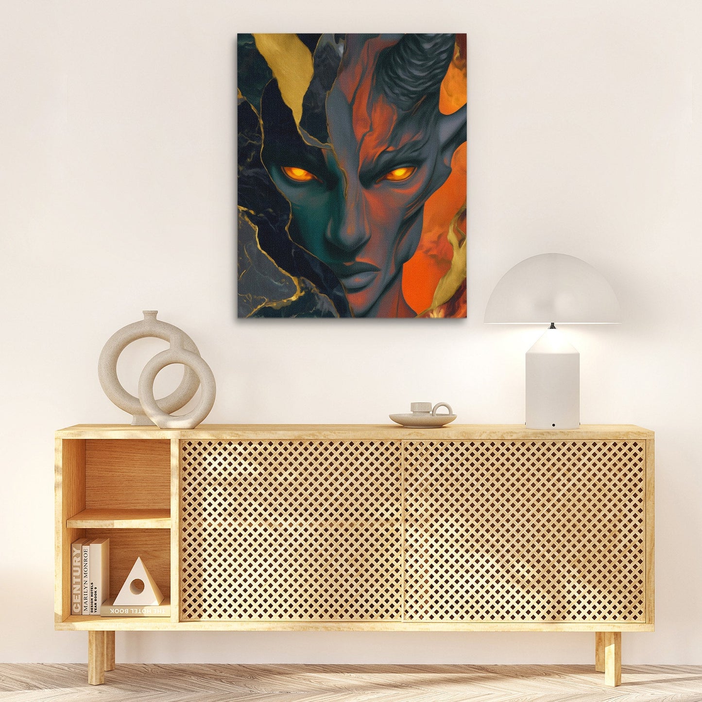 Demons Ember Stare - Luxury Wall Art