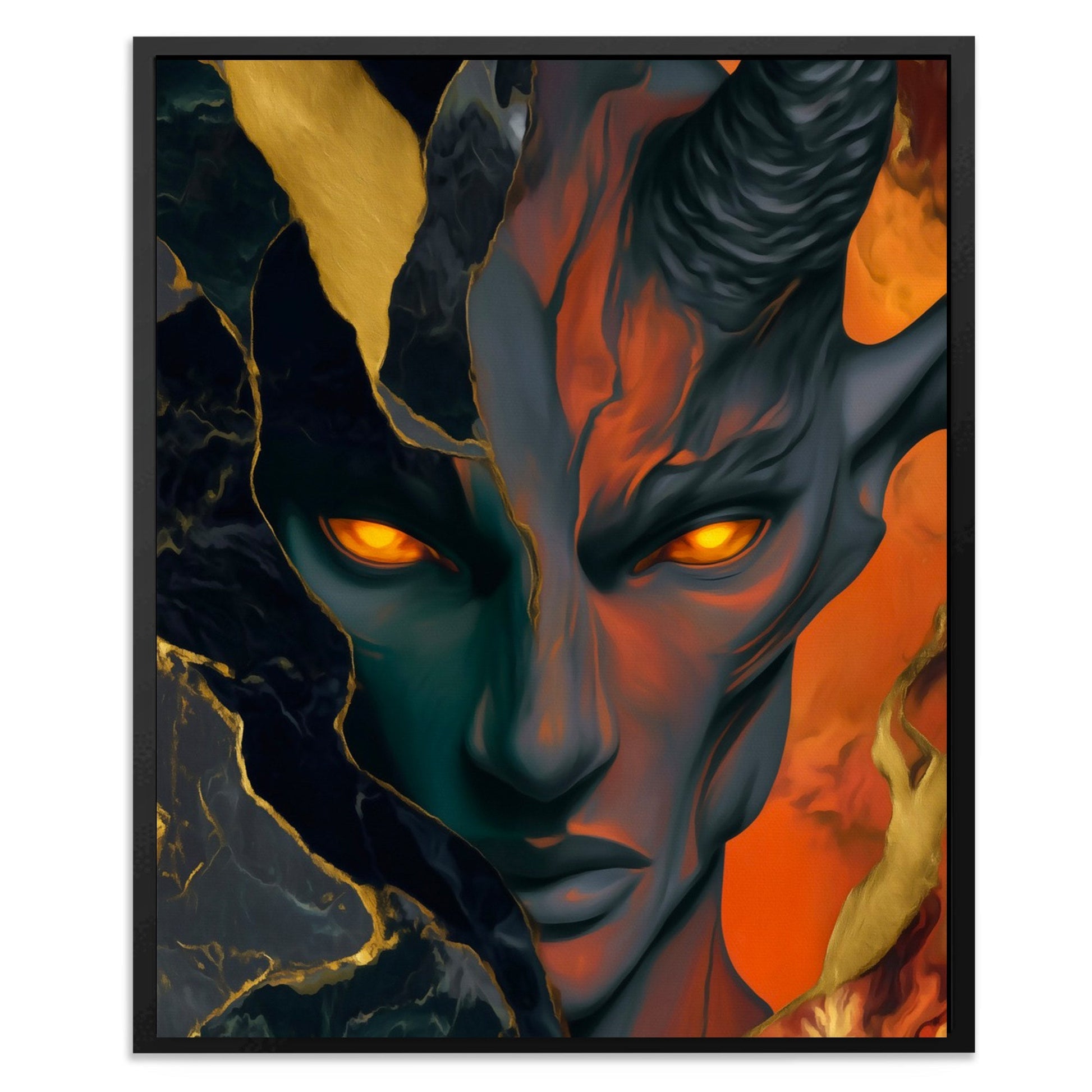 Demons Ember Stare - Luxury Wall Art