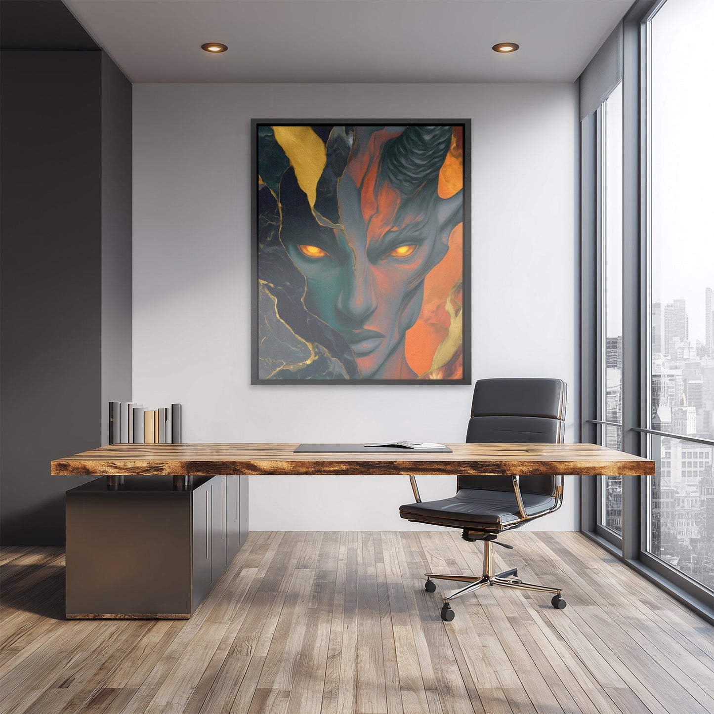 Demons Ember Stare - Luxury Wall Art