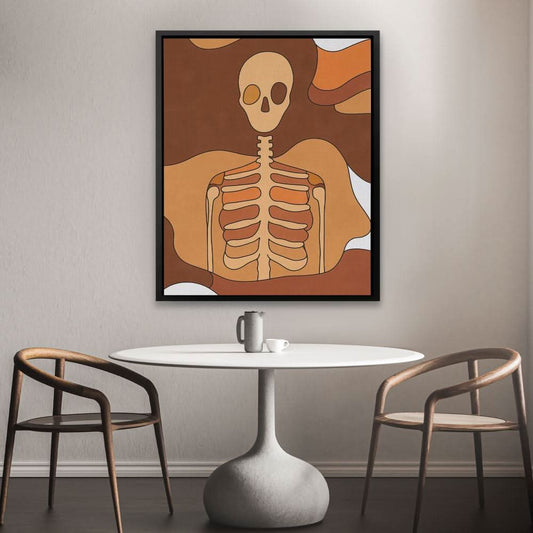 Desert Decay - Contemporary Wall Art in Black Frame