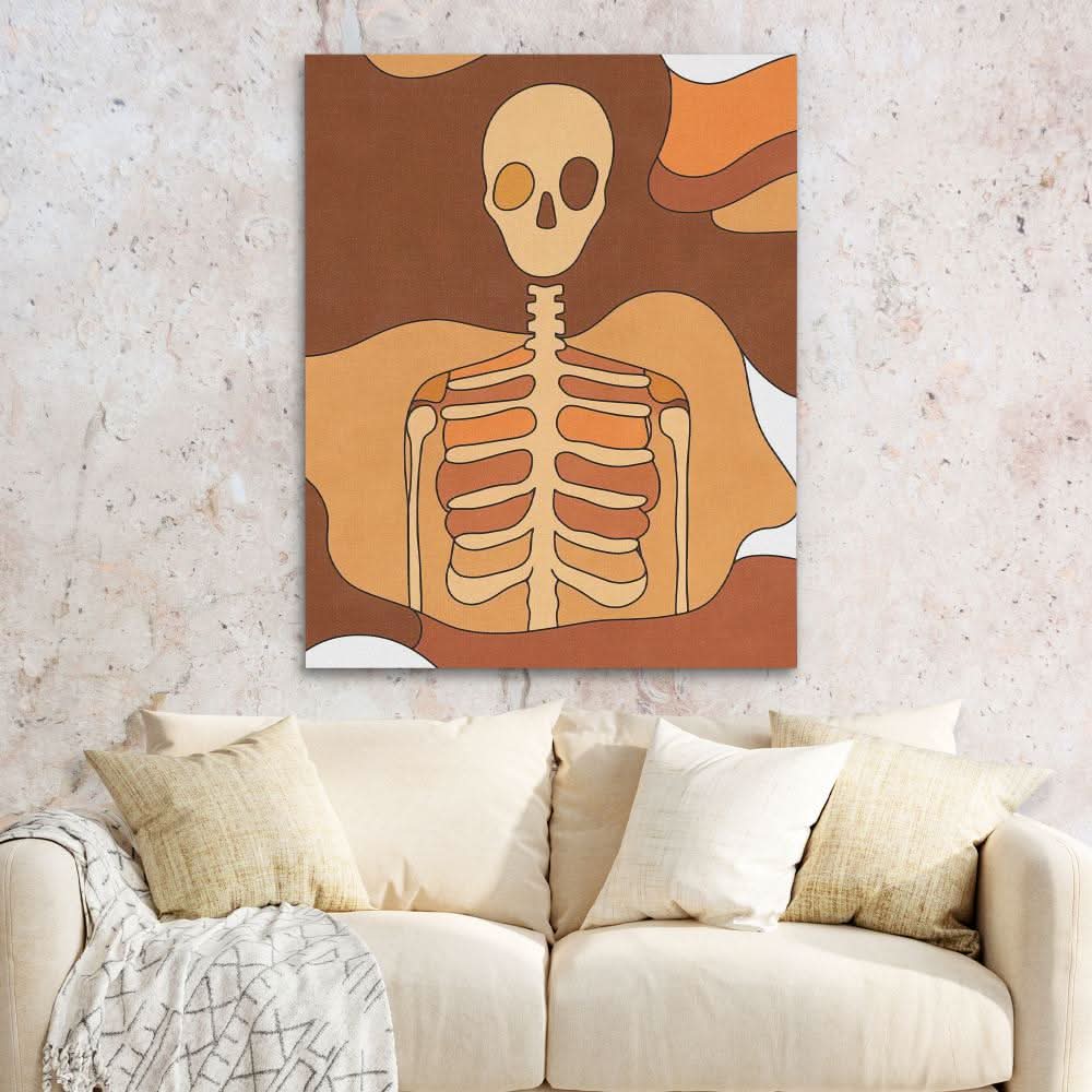Desert Decay - Skeleton Art for Bedroom
