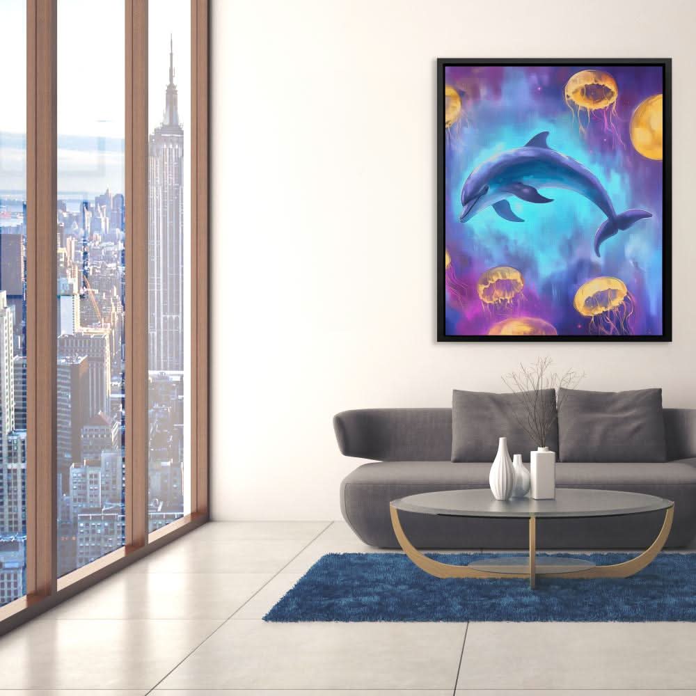 Desert Phantom - Blue Canvas Wall Art