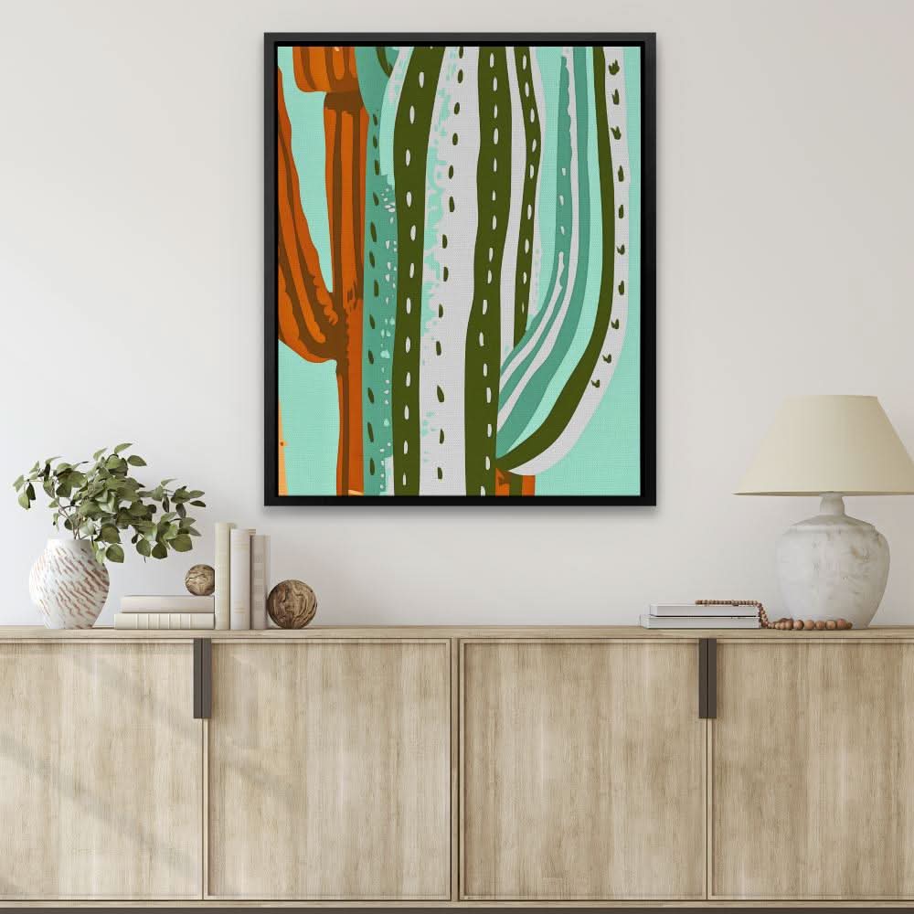 Desert Prickles - Large Modern Canvas Print
