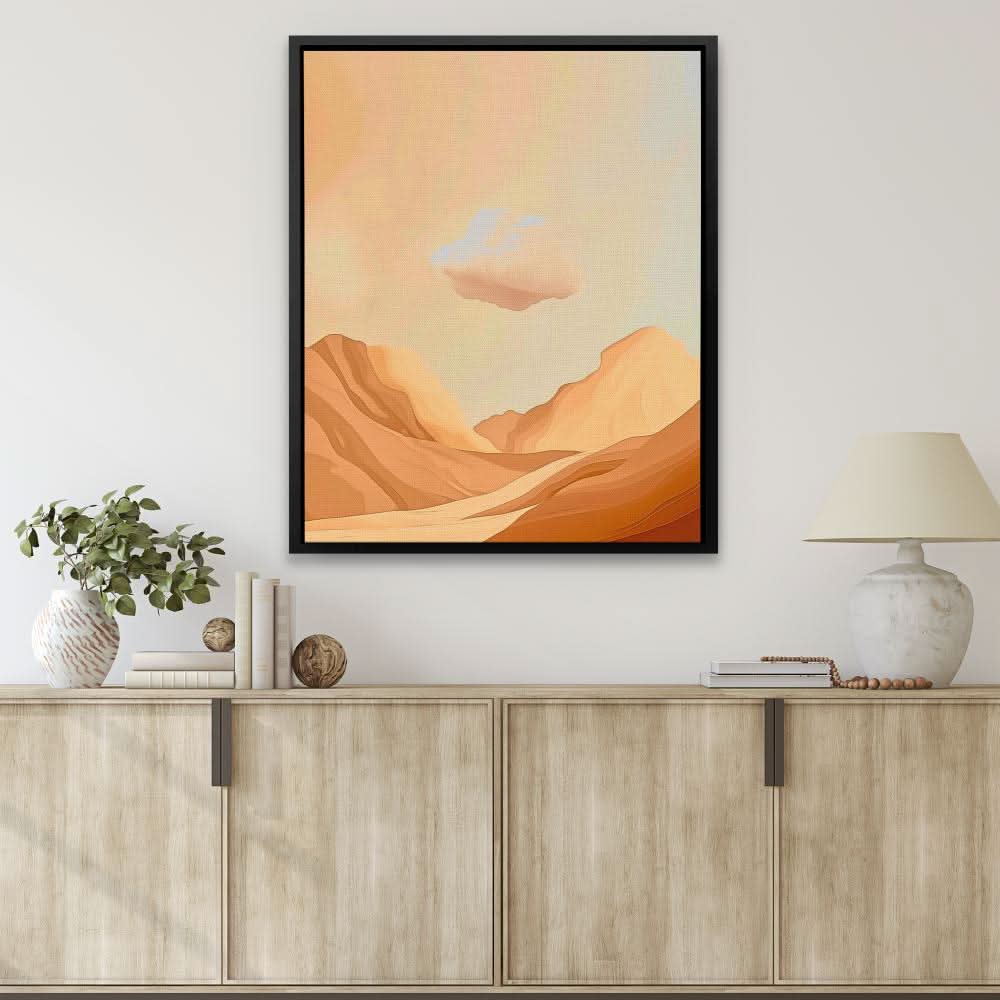 Desert Storm - Beige Wall Art for Living Room