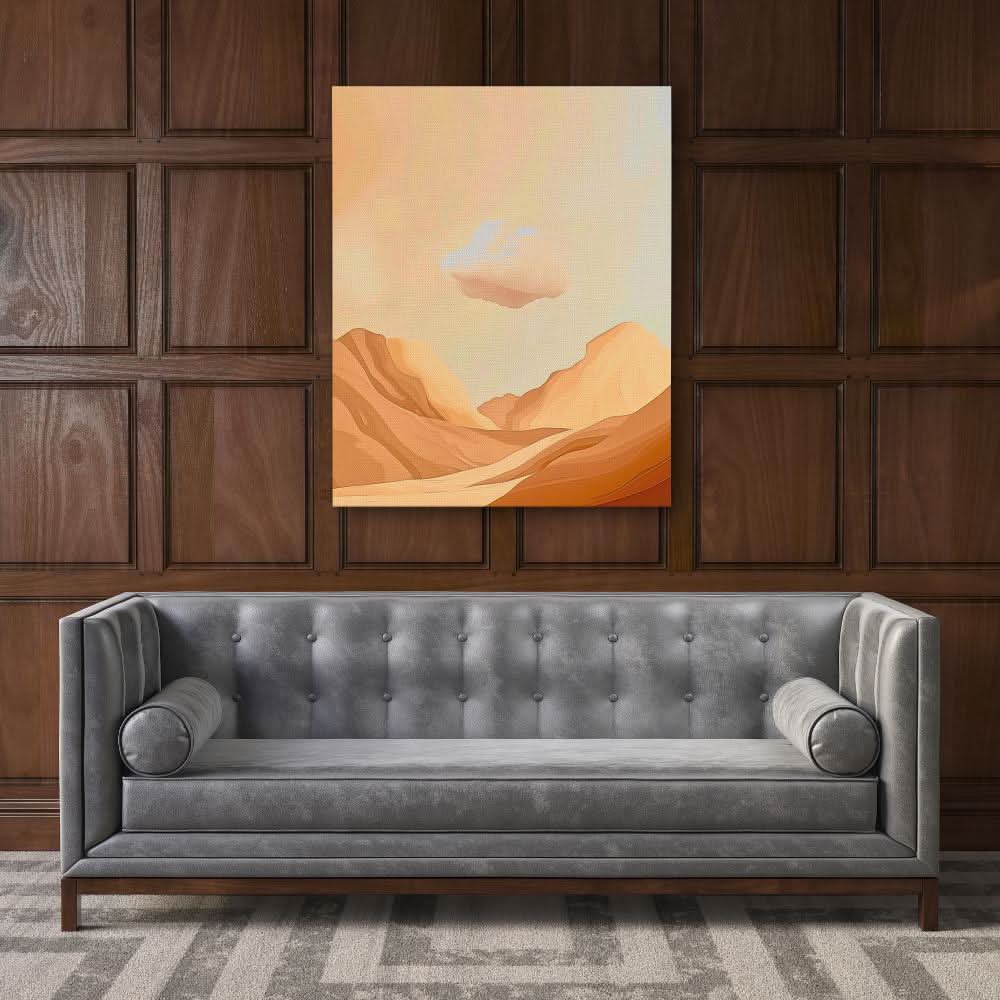 Desert Storm - Abstract Wall Art in Black Frame